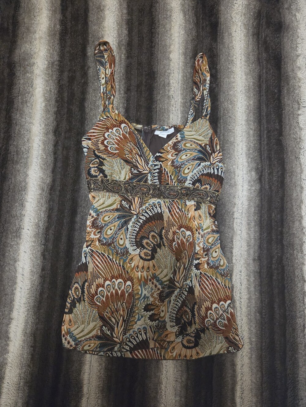 VINTAGE Y2K Paisley Cami Tank Top Size XL